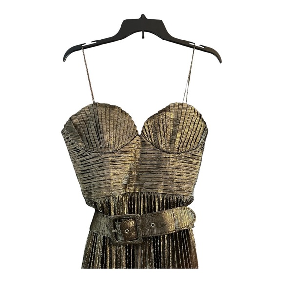 Rebecca Valance Gold Josie Gown. Sz: 6 - Picture 8 of 12